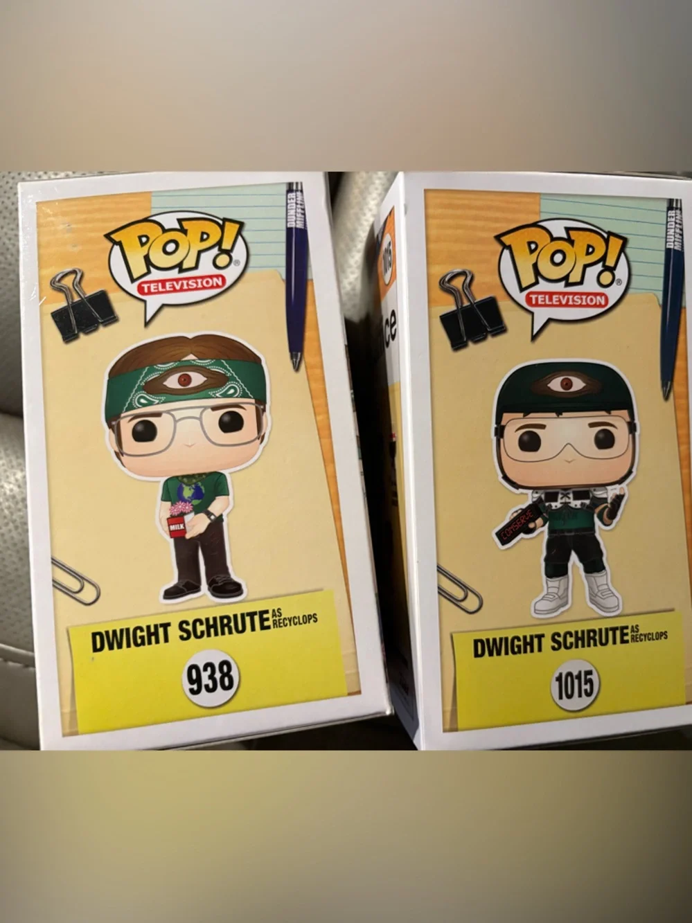 Funko Pop! The Office Dwight Schrute Figurine. Dwight Recyclop Bundle. - Picture 4 of 6